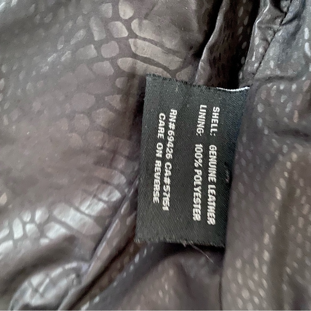Wilson Genuine Leather Cropped Moto Jacket - Picture 6 of 7
